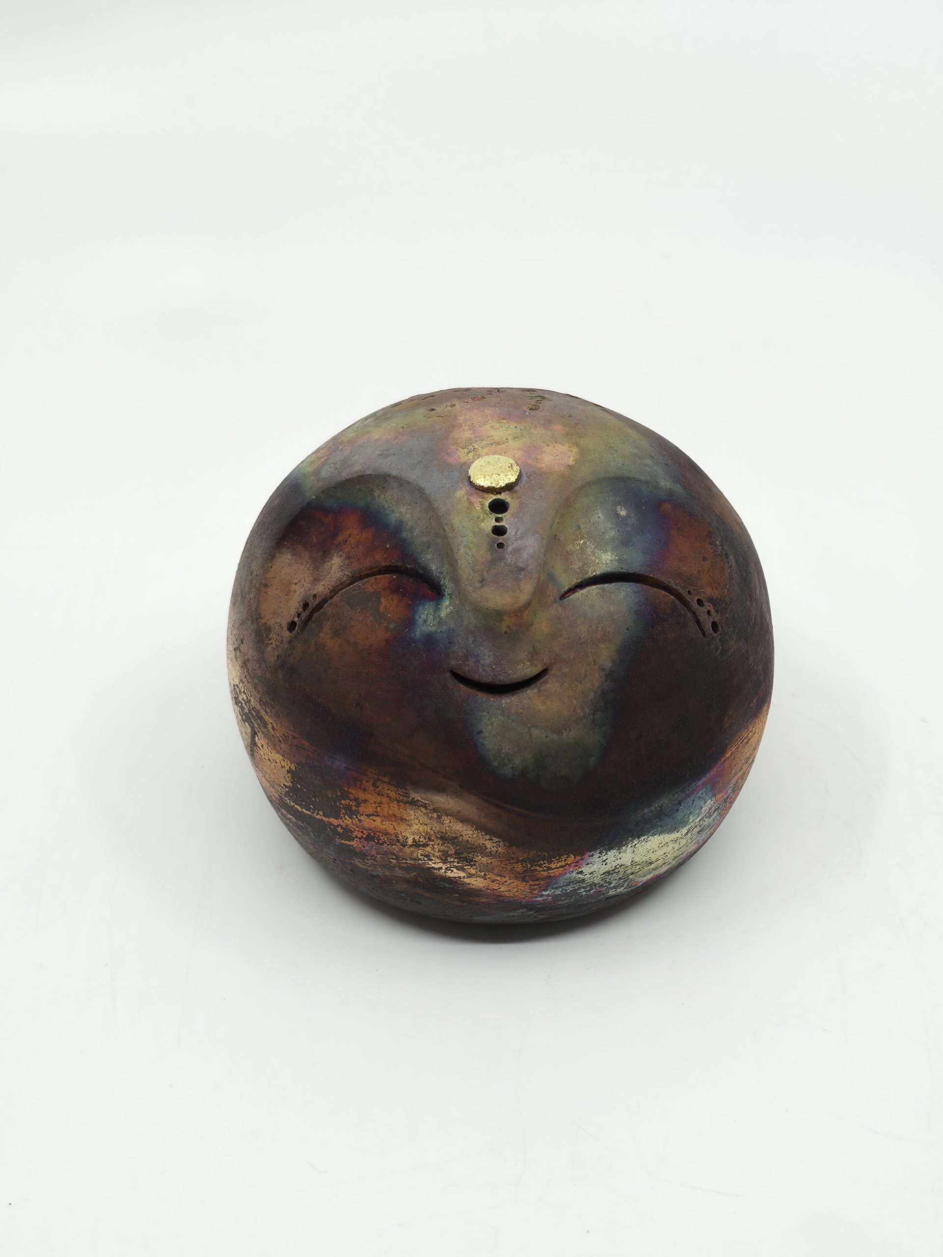 kôgui raku cuivré - sculpture matthieu mary
